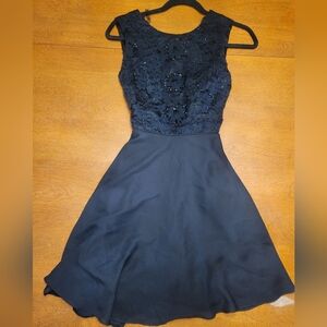 Cachet Black Sleeveless Dress | Formalwear | 2P | Vintage